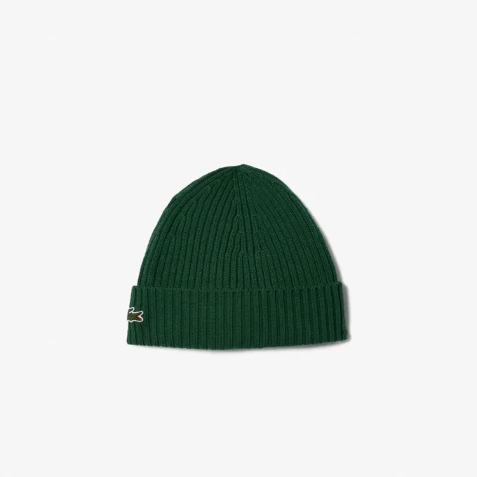 Unisex Rib Knit Brushed Wool Beanie