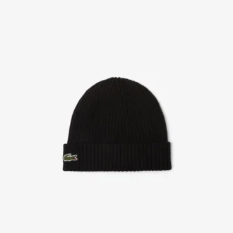 Unisex Rib Knit Brushed Wool Beanie