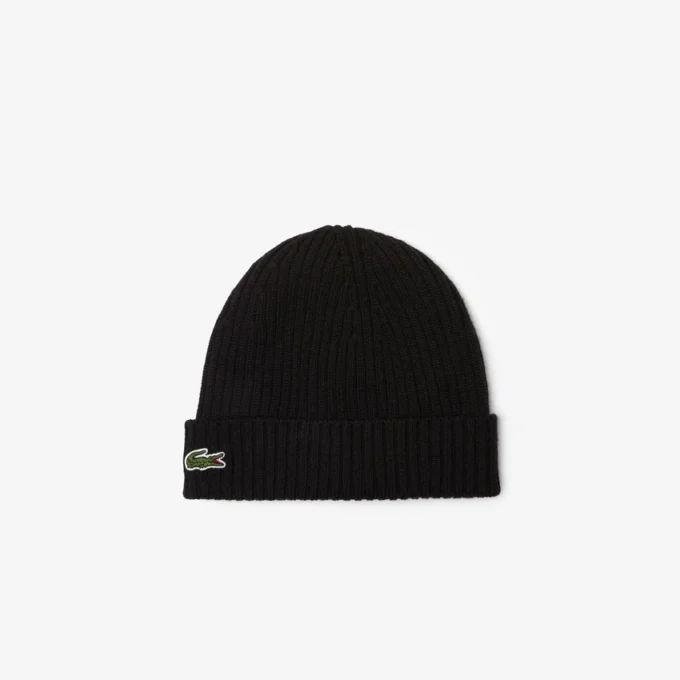 Unisex Rib Knit Brushed Wool Beanie
