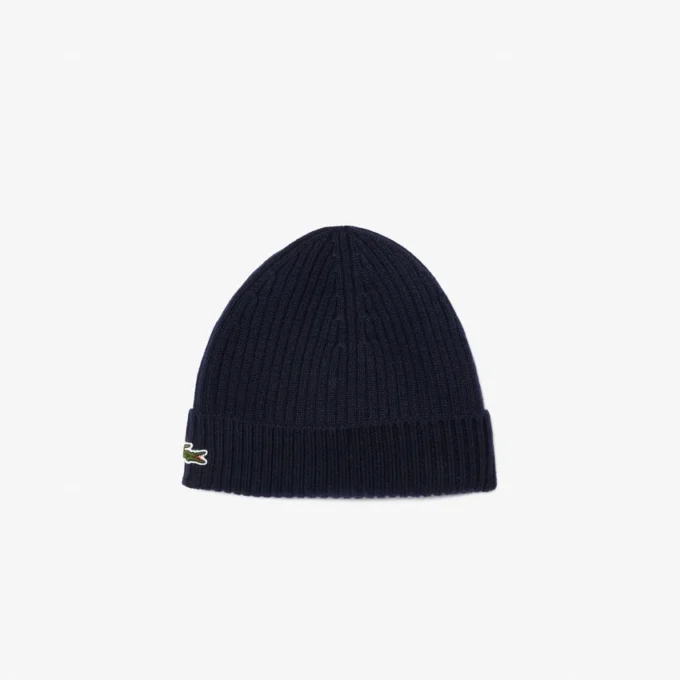 Unisex Rib Knit Brushed Wool Beanie