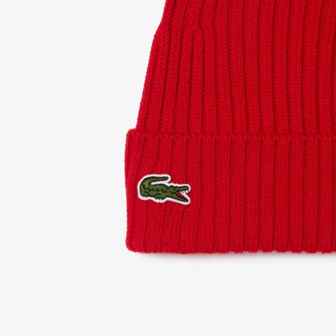 Unisex Rib Knit Brushed Wool Beanie