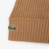 Unisex Rib Knit Brushed Wool Beanie