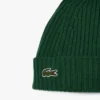Unisex Rib Knit Brushed Wool Beanie