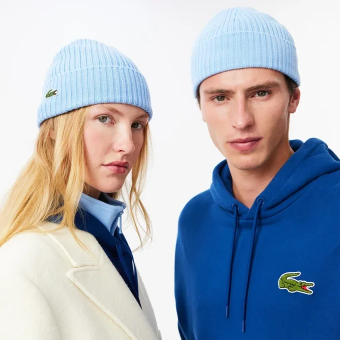Unisex Rib Knit Brushed Wool Beanie