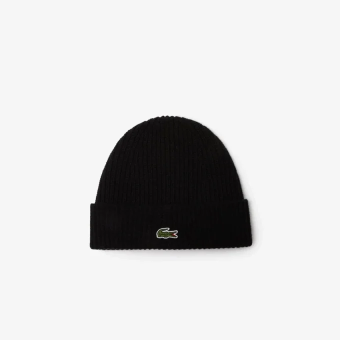 Unisex Rib Knit Wool Beanie