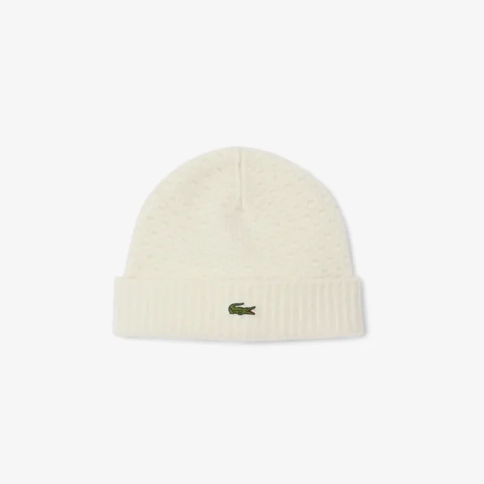 Unisex Ribbed Cuff Wool Beanie