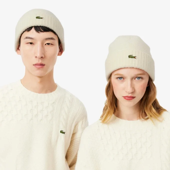 Unisex Ribbed Cuff Wool Beanie