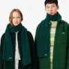 Unisex Ribbed Wool Scarf