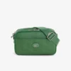 Vertical Leather Monogram Satchel