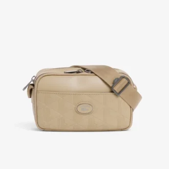Vertical Leather Monogram Satchel