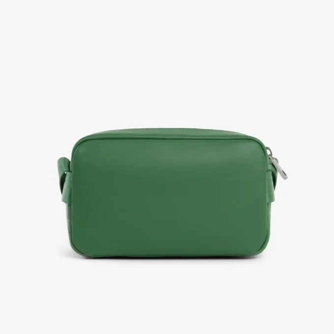 Vertical Leather Monogram Satchel