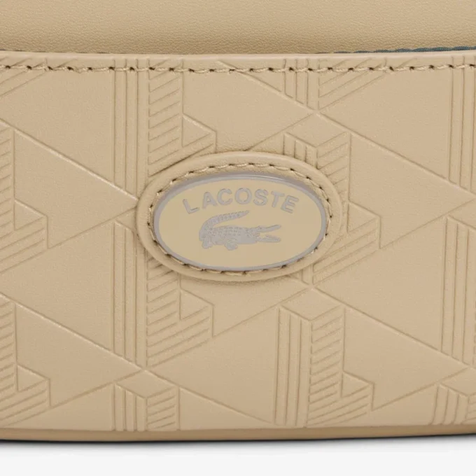 Vertical Leather Monogram Satchel