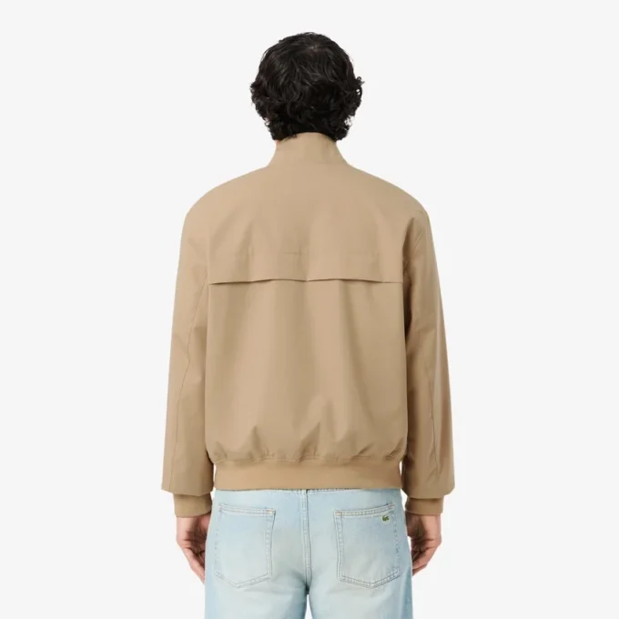 Water-Repellent Twill Harrington Jacket