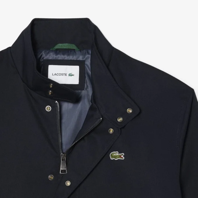 Water-Repellent Twill Harrington Jacket