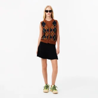 Women’s 3D Ribbed Knit Flared Skirt