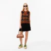 Women’s 3D Ribbed Knit Flared Skirt