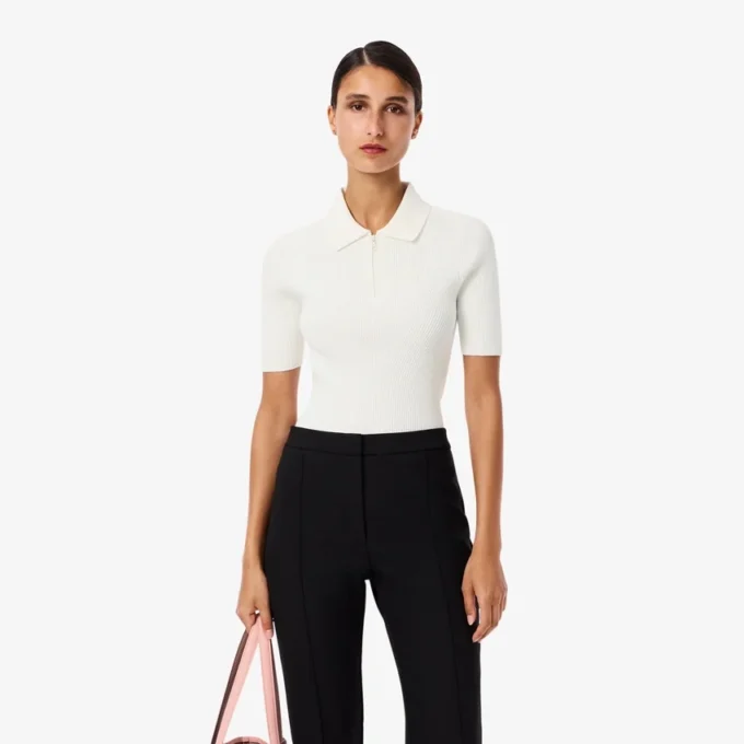Women’s 3D Ribbed Knit Polo