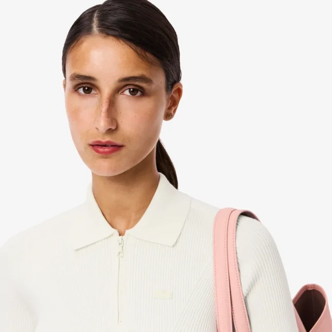 Women’s 3D Ribbed Knit Polo