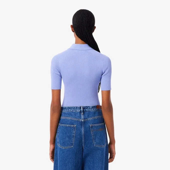 Women’s 3D Ribbed Knit Polo