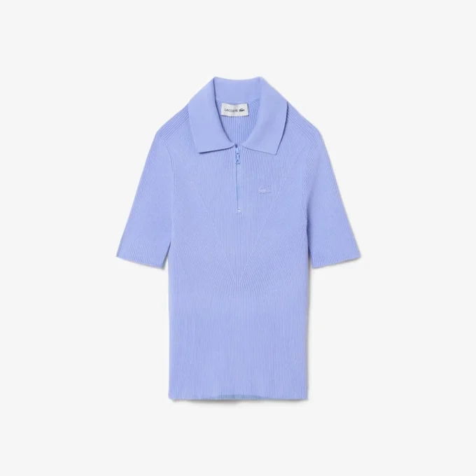 Women’s 3D Ribbed Knit Polo