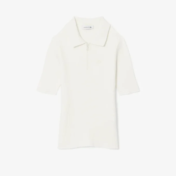 Women’s 3D Ribbed Knit Polo