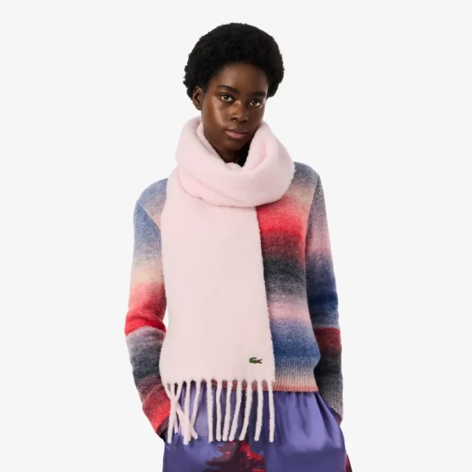 Women’s Alpaca Blend Fringed Scarf