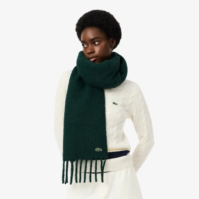 Women’s Alpaca Blend Fringed Scarf