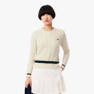Women’s Cable Knit Wool Sweater