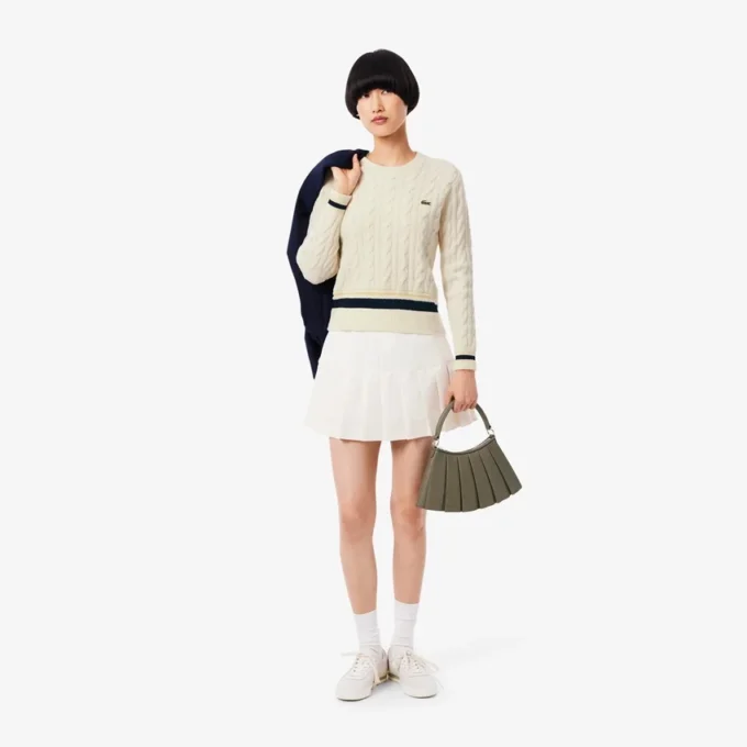 Women’s Cable Knit Wool Sweater