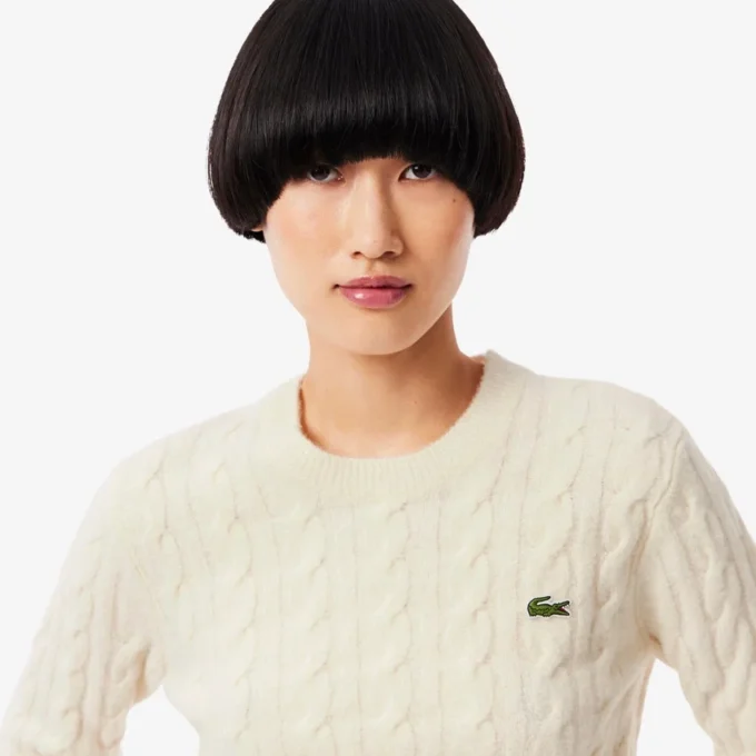 Women’s Cable Knit Wool Sweater