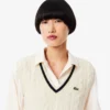 Women’s Cable Knit Wool Sweater Vest
