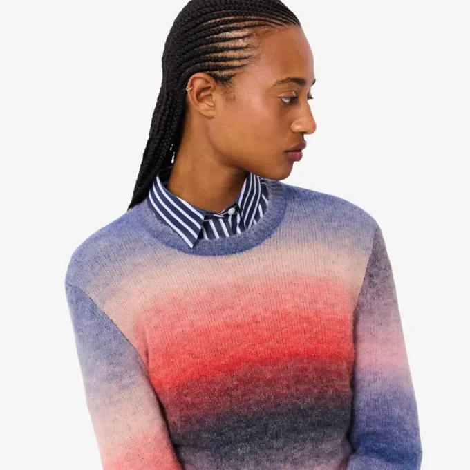 Women’s Crew Neck Ombra Sweater