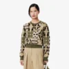 Women’s Crew Neck Wool Graphic Sweater