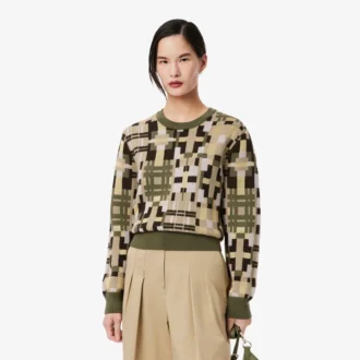 Women’s Crew Neck Wool Graphic Sweater