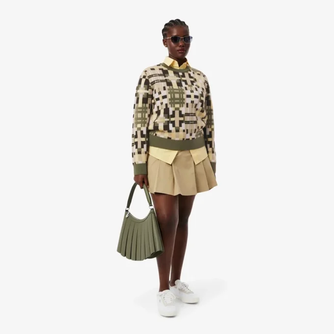 Women’s Crew Neck Wool Graphic Sweater