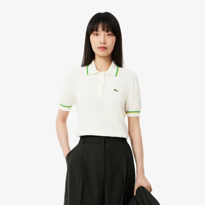 Women’s Cropped 3D Seamless Stretch Cotton Polo