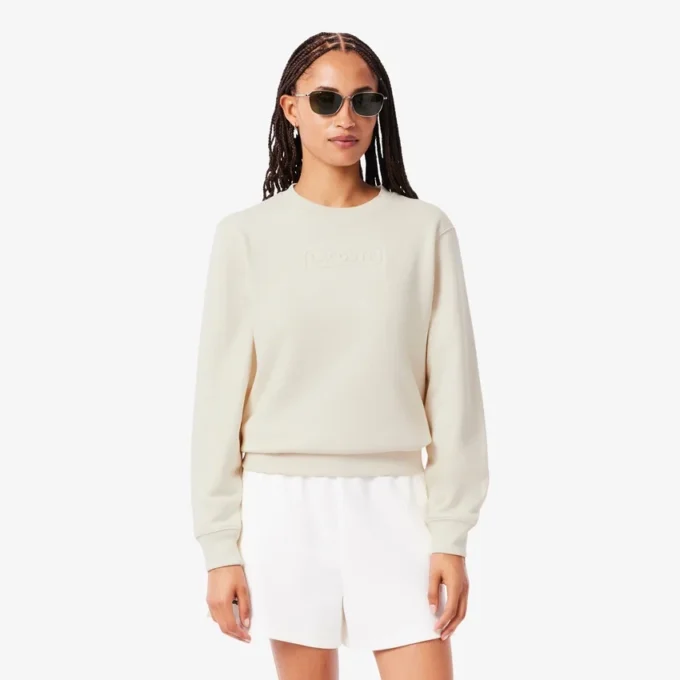 Women’s Embossed Logo Cotton Sweatshirt