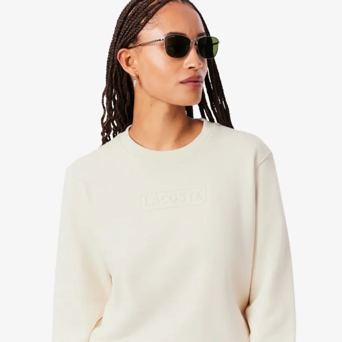 Women’s Embossed Logo Cotton Sweatshirt