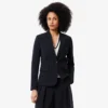 Women’s Embroidered Logo Slim Fit Wool Blazer