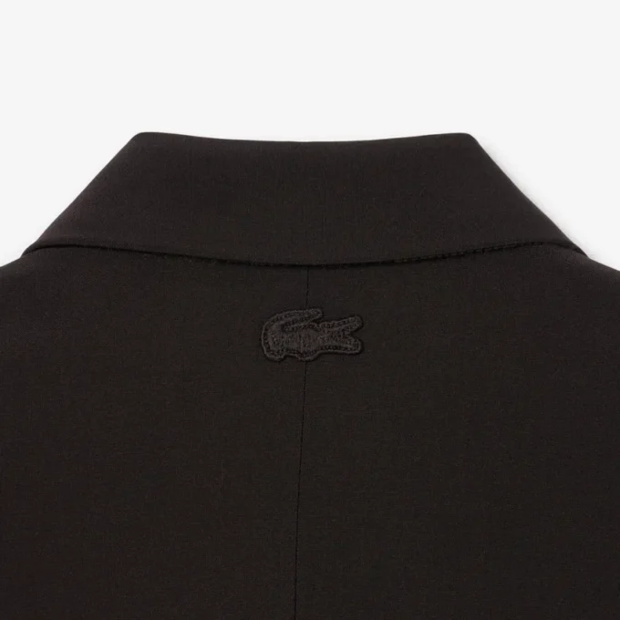 Women’s Embroidered Logo Slim Fit Wool Blazer