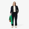 Women’s Embroidered Logo Slim Fit Wool Blazer