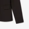 Women’s Embroidered Logo Slim Fit Wool Blazer
