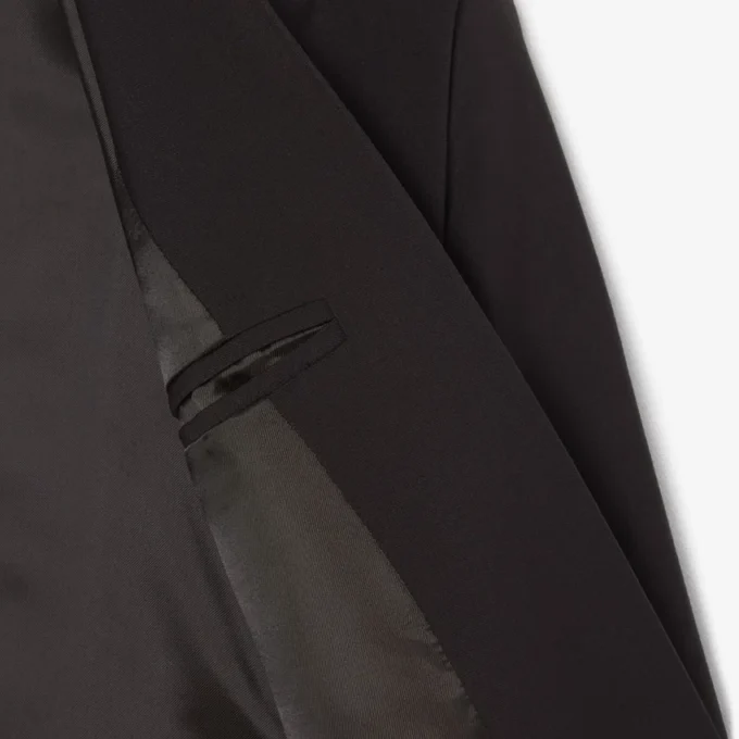 Women’s Embroidered Logo Slim Fit Wool Blazer