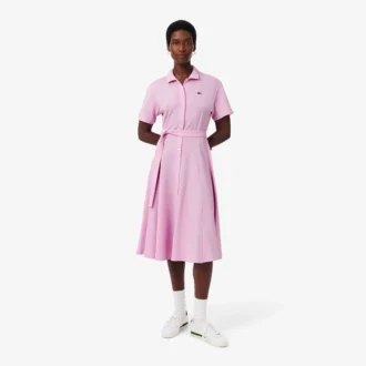 Women’s Flared Mini-Piqua Polo Dress