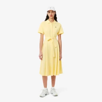 Women’s Flared Mini-Piqua Polo Dress