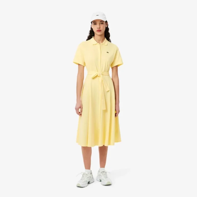 Women’s Flared Mini-Piqua Polo Dress