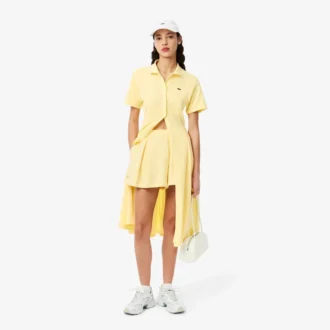 Women’s Flared Mini-Piqua Polo Dress