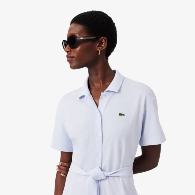Women’s Flared Mini-Piqua Polo Dress