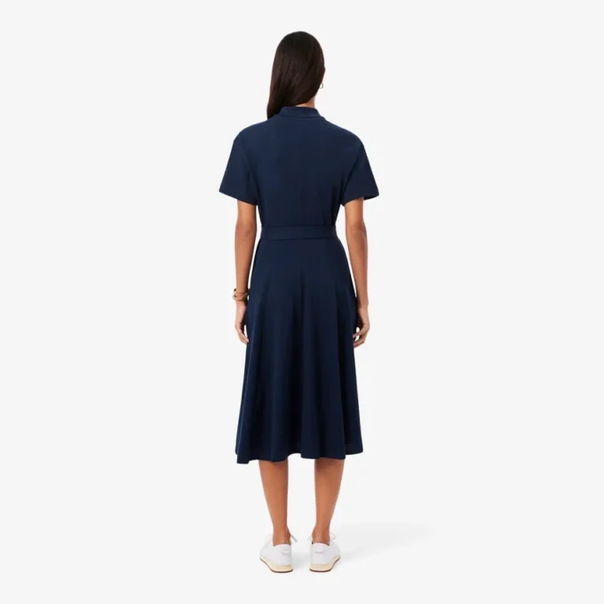 Women’s Flared Mini-Piqua Polo Dress