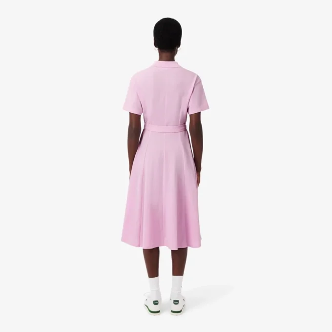 Women’s Flared Mini-Piqua Polo Dress